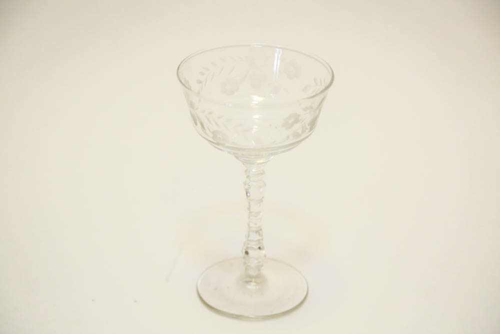 Large Collection of Floral Stemware EBTH
